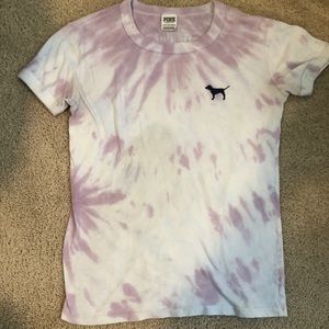 Pink tie dye top